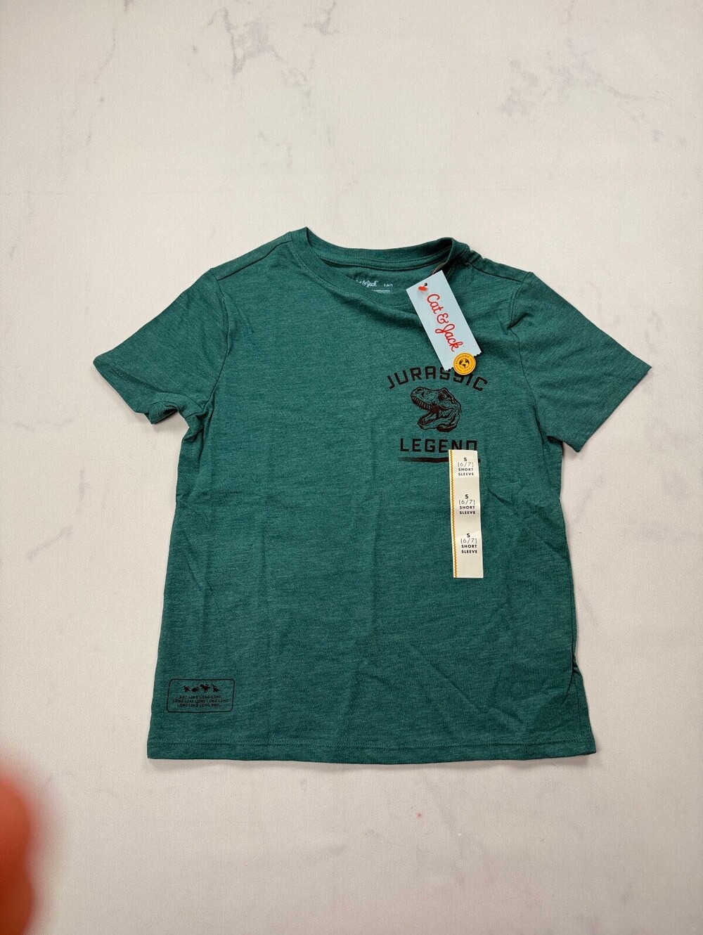 Cat & Jack Legend T Shirt Green Modern Graphic - Boys S